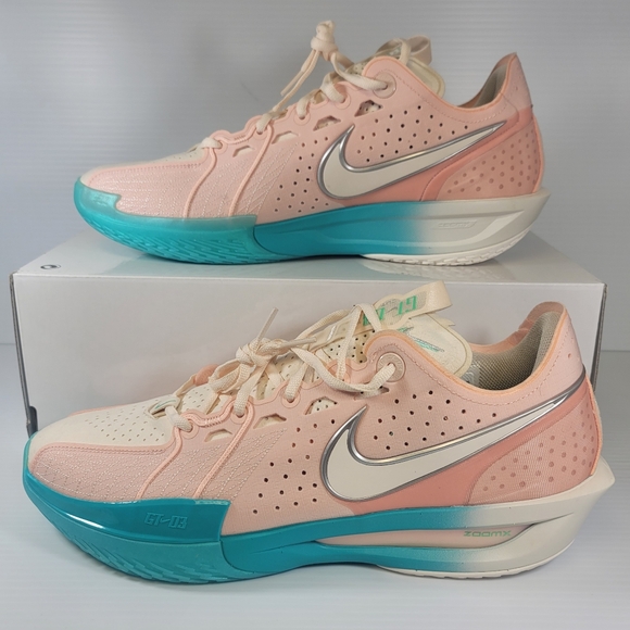 Nike G.T. Cut 3 Washed Coral Chalk DV2913 601 Men's Size 14 Basketball Shoes - Picture 1 of 11
